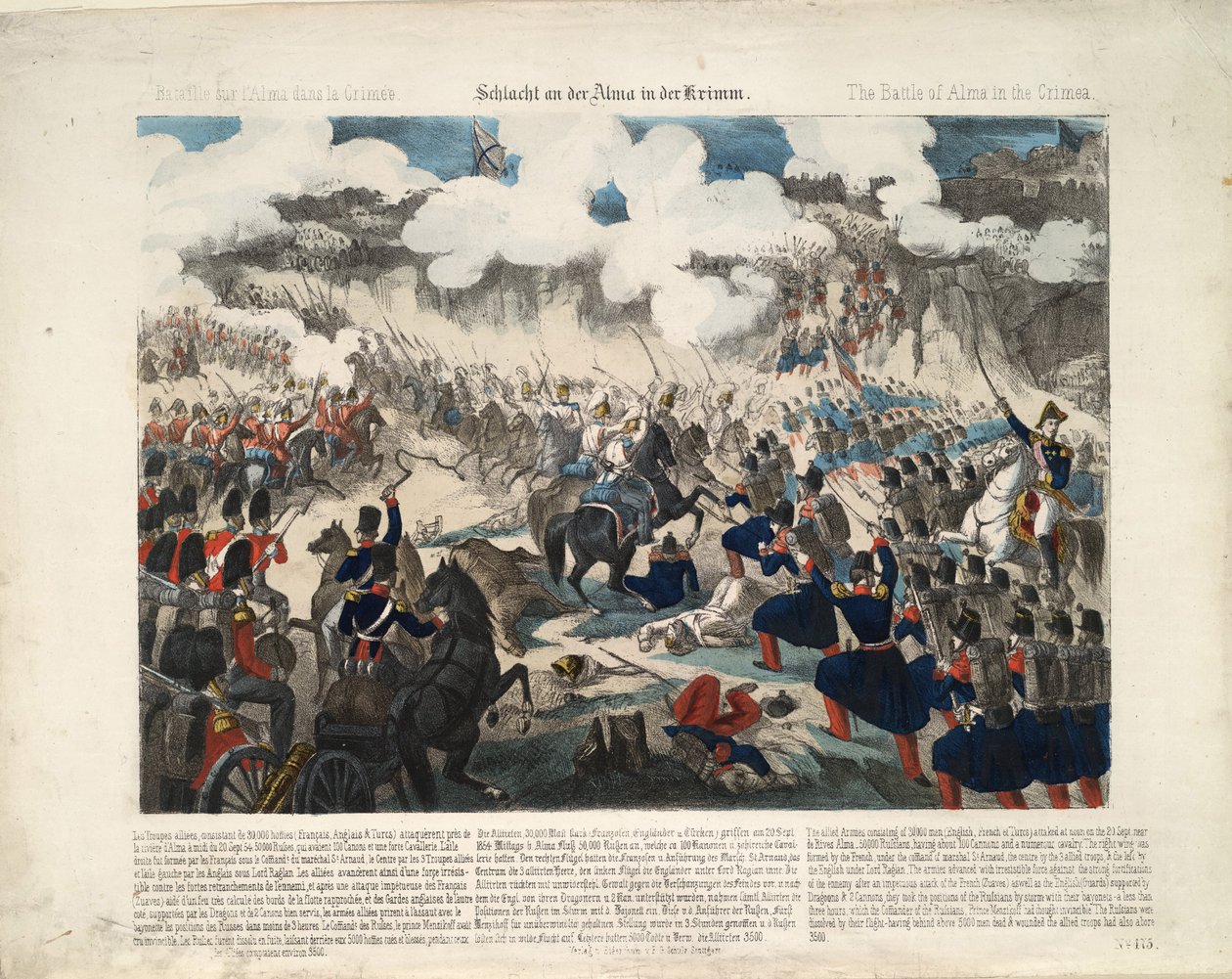 Die Schlacht an der Alma am 20. September 1854, 1854 von Unbekannt