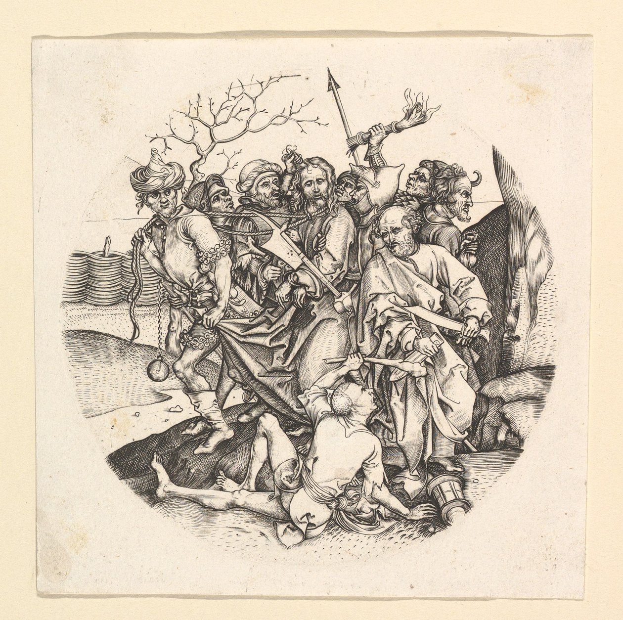 Der Verrat Christi Kopie im Rundel, ca. 1435-1491 von Unbekannt