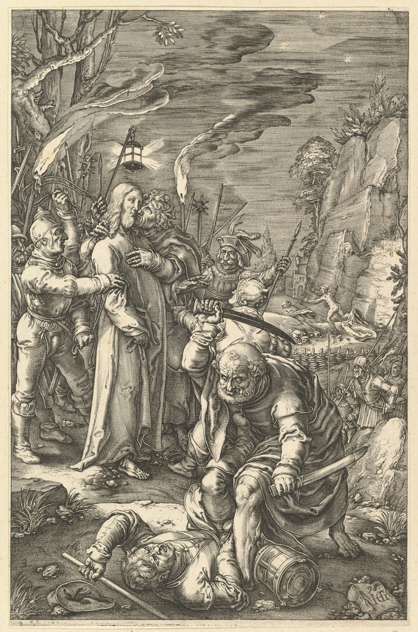 Der Verrat Christi, aus Die Passion Christi von Unbekannt