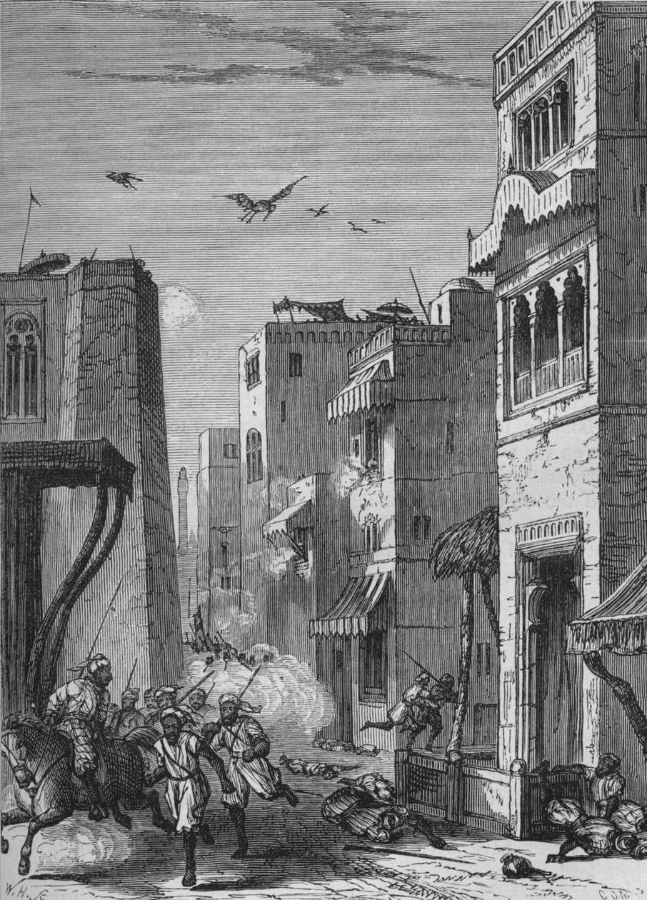 Die britischen Truppen betreten Moultan, ca. 1880 von Unbekannt
