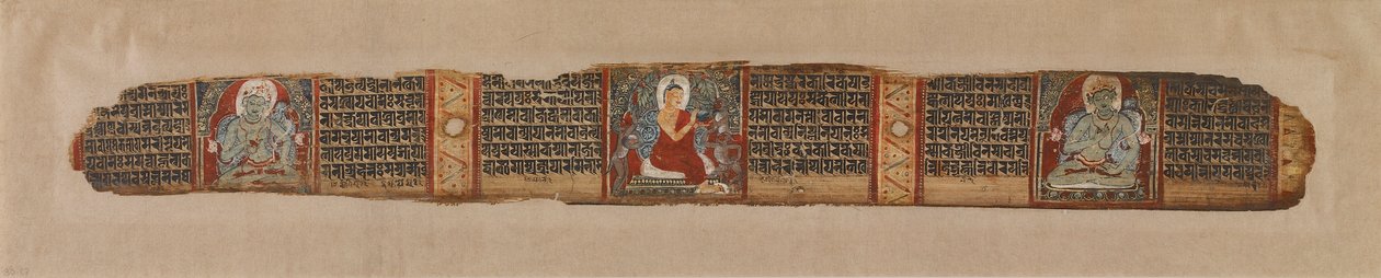 Der Buddha verteilt Honig, aus einem Prajnaparamita-Manuskript, 12. Jahrhundert von Unbekannt