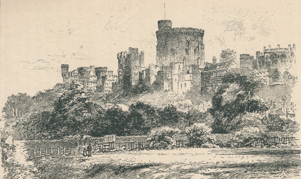Das Schloss vom Berkshire-Ufer, 1895 von Unbekannt
