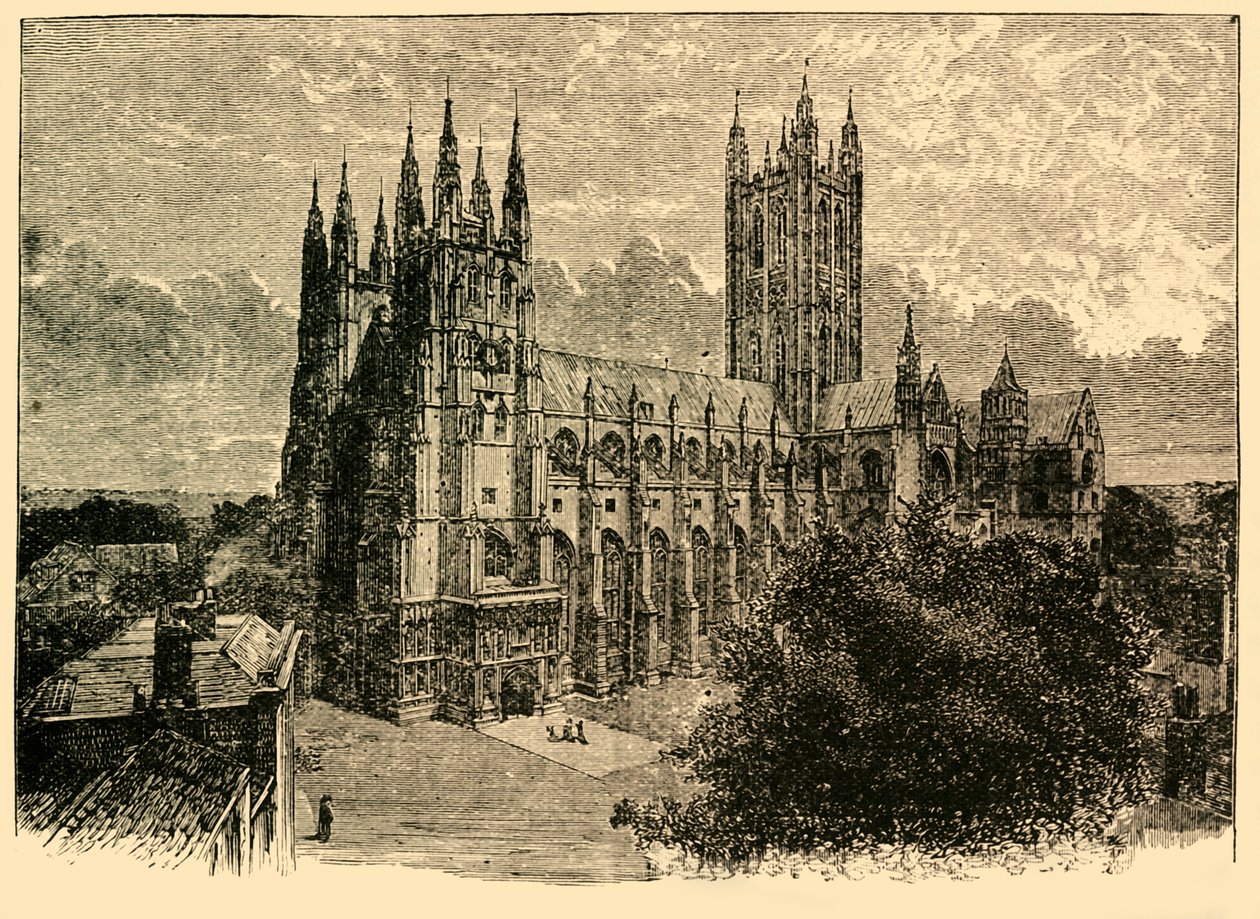 Die Kathedrale von Südwesten, 1898 von Unbekannt