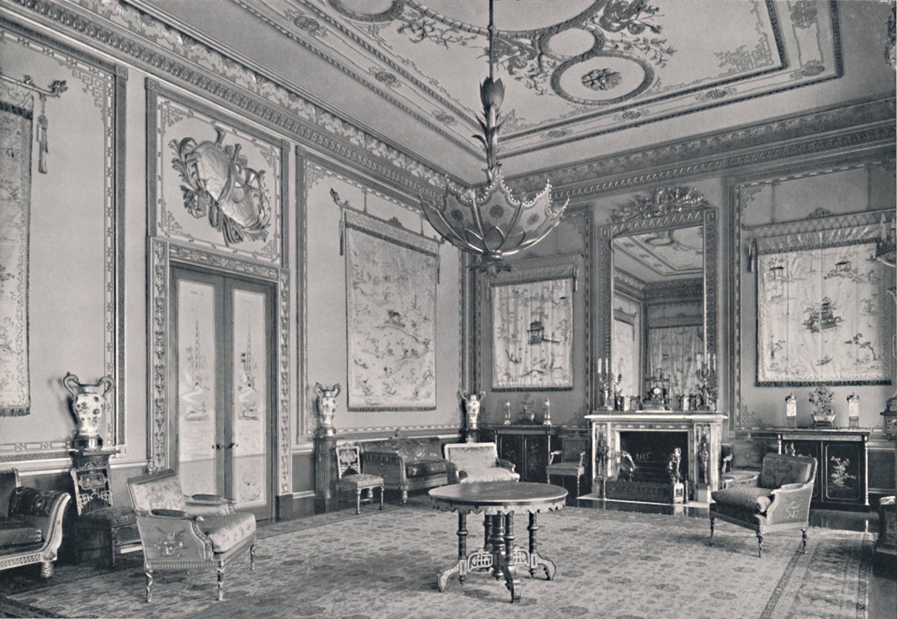 Das Zentrale Zimmer, Buckingham Palace, Nordwest-Ecke von Unbekannt