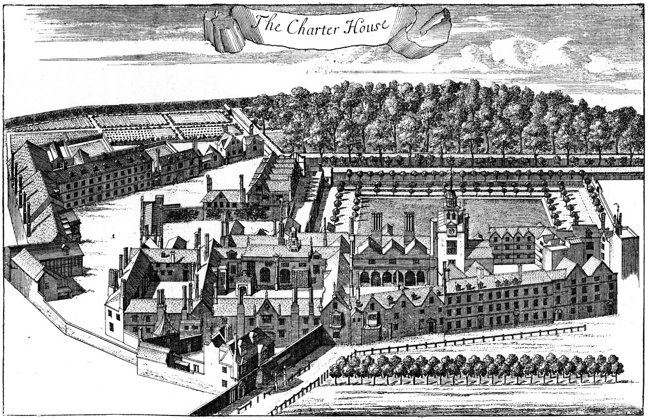 Das Charterhouse Hospital, London, 1775, 1893 von Unbekannt