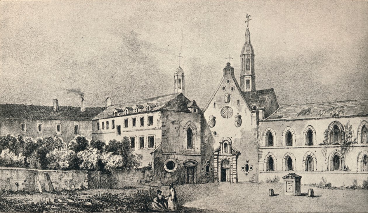 Die Kirche und das Kloster der Petits Augustins, 1915 von Unbekannt