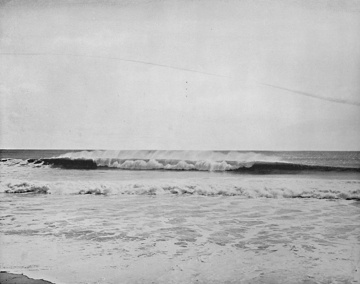 Die brechende Welle, Küste von New Jersey, um 1897 von Unbekannt