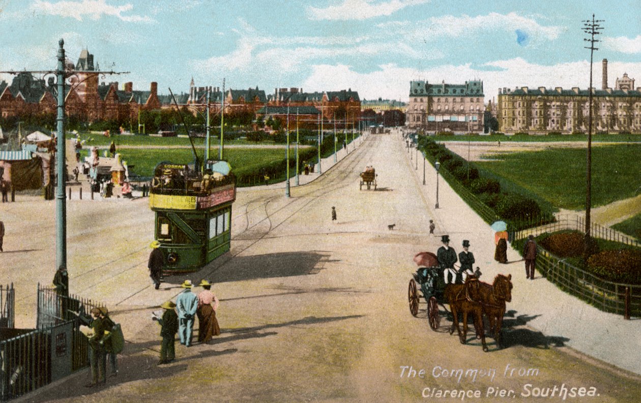 Der Common von Clarence Pier, Southsea, Hampshire, ca. 1904 von Unbekannt