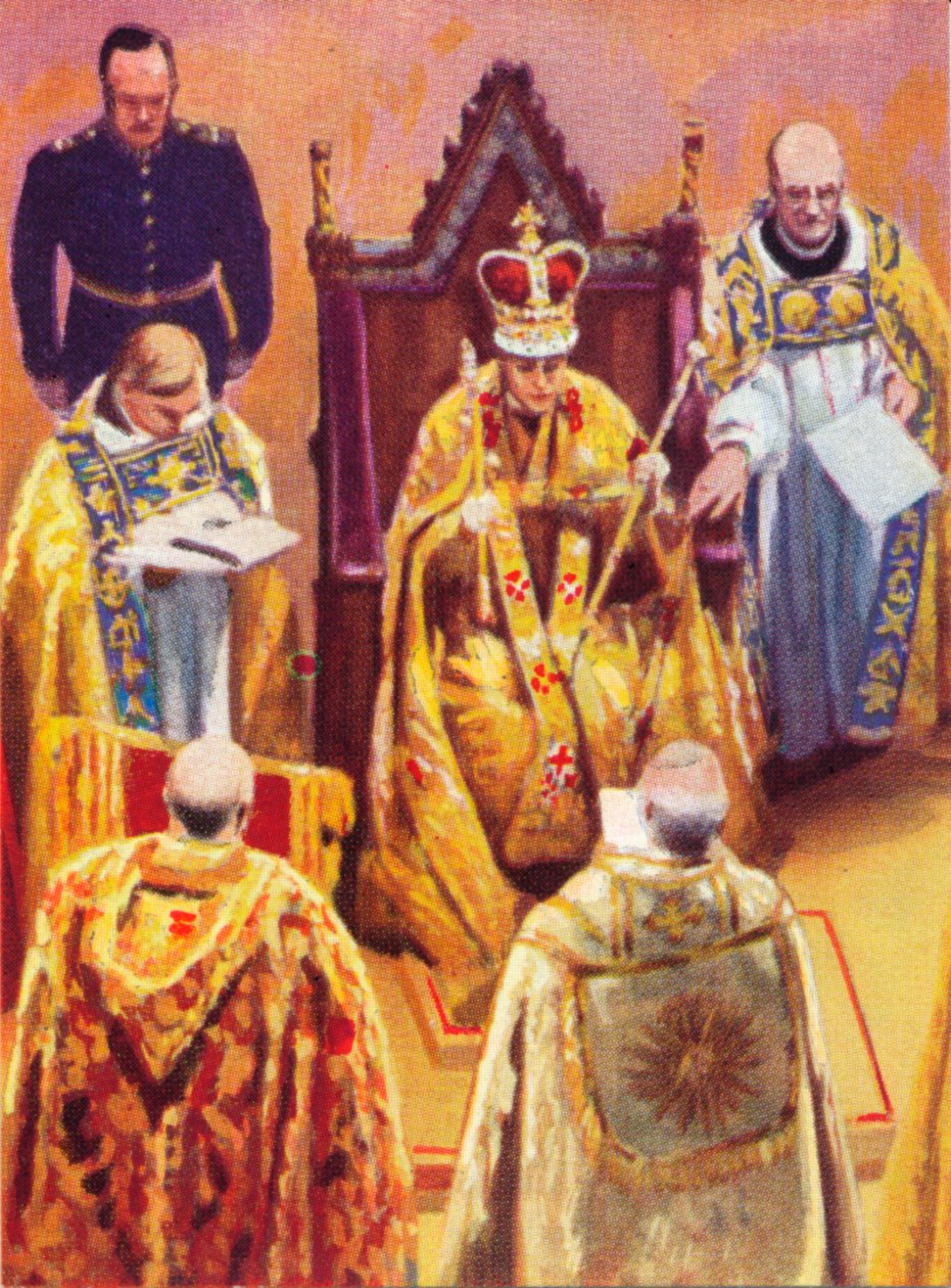 Die Krönung von König Georg VI. 1895-1952, 12. Mai, 1937 von Unbekannt