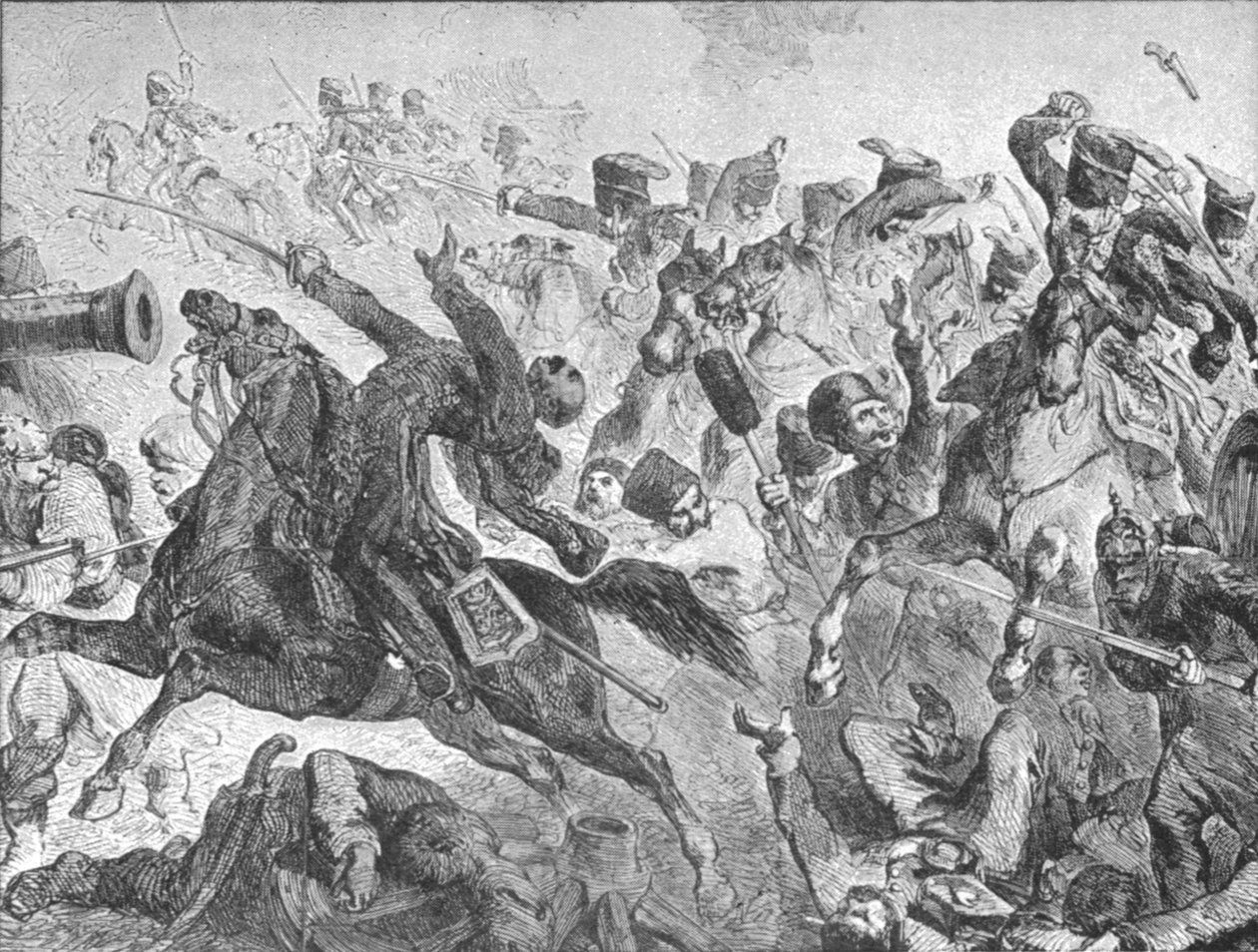 Der Krimkrieg, 1854-56: Die Schlacht von Balaklawa: Der Angriff der Leichten Brigade, 1854, 1901 von Unbekannt