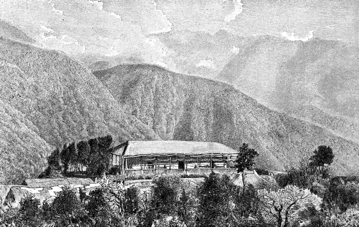 Die Cussillani Hacienda, Yungas, Bolivien, 1895 von Unbekannt