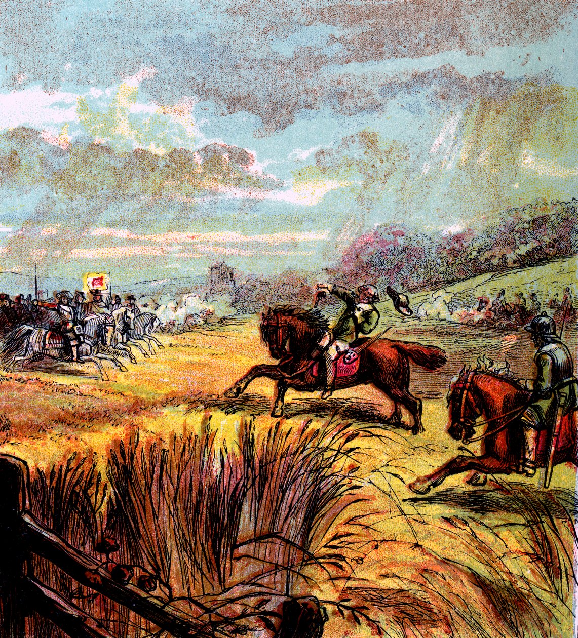 Der Tod von John Hampden, 1643, um 1850 von Unbekannt