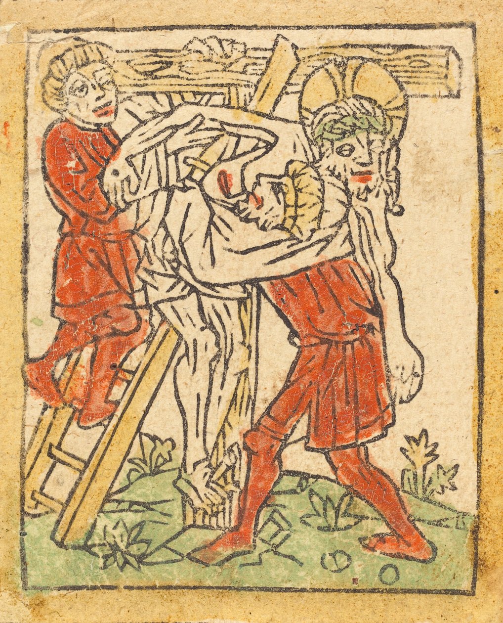 Die Kreuzabnahme, um 1475 von Unbekannt