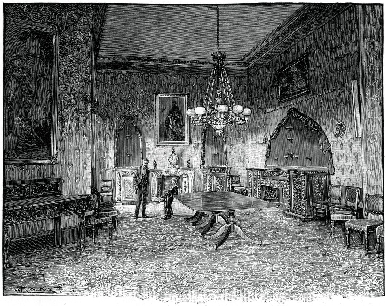 Das Esszimmer, Kilkenny House, Irland von Unbekannt
