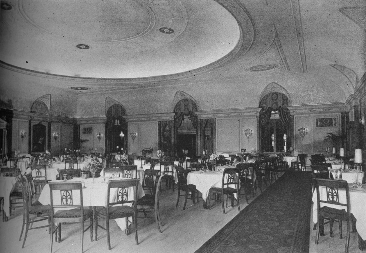 Der Directoire Speisesaal, Belmont Hotel, Chicago, Illinois, 1924 von Unbekannt