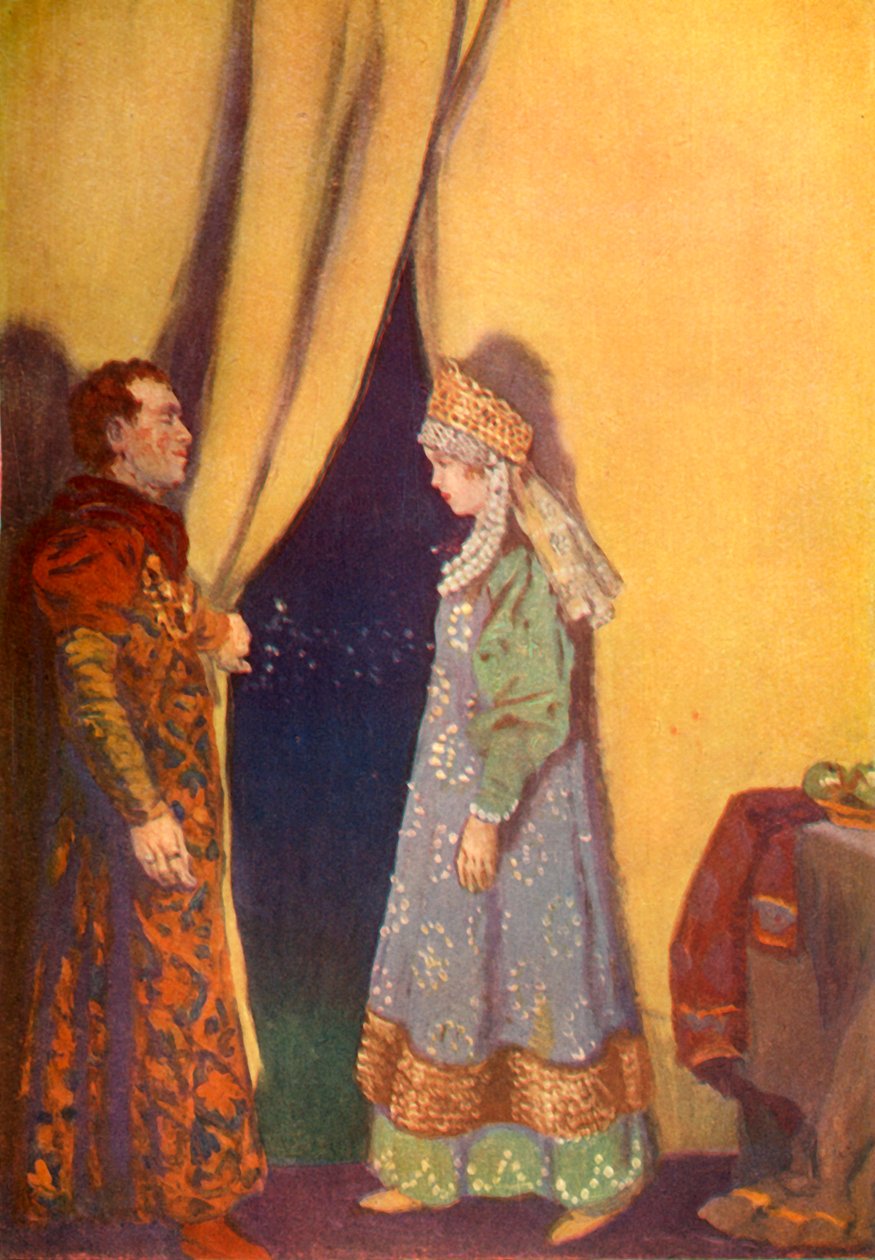 Der Doge hob galant den Vorhang an der Tür, 1917 von Unbekannt