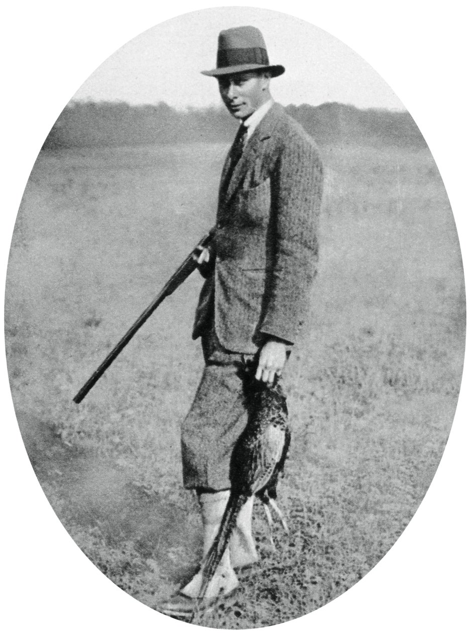 Der Herzog von York bei einer Jagdgesellschaft, 1922 von Unbekannt