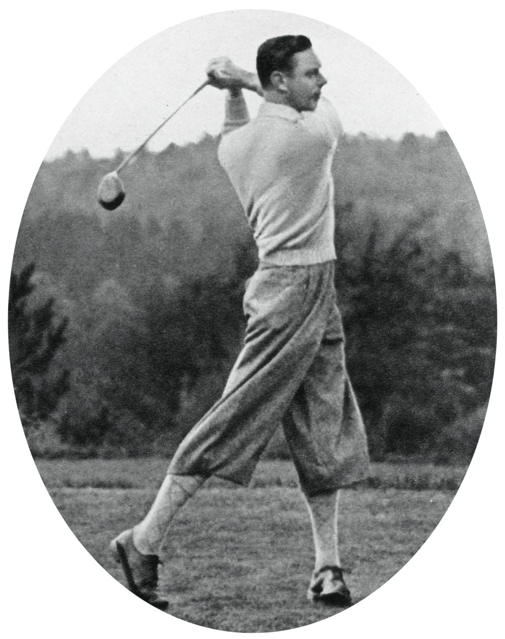 Der Herzog von York spielt Golf im Jahr 1934 von Unbekannt
