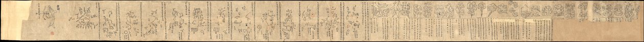 Die Dunhuang-Sternkarte, ca. 700 von Unbekannt