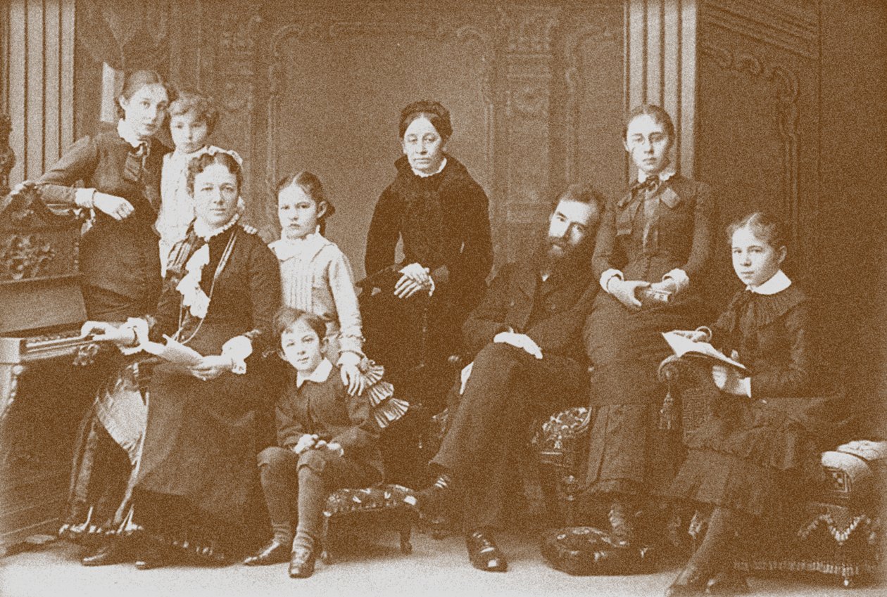 Die Familie des Sammlers, Mäzens und Gründers der Galerie Pavel Tretyakov von Unbekannt