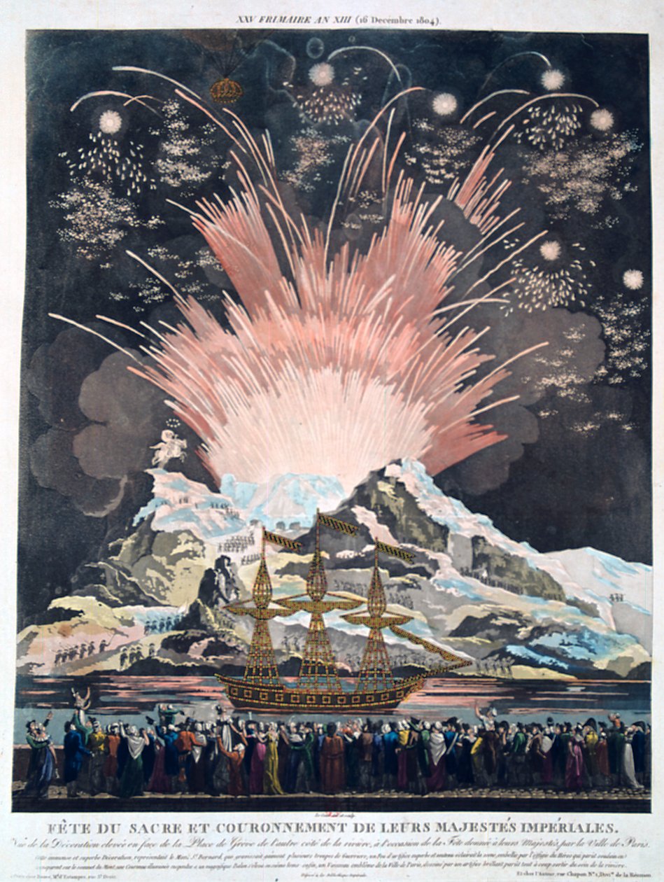 Die Feierlichkeiten der Krönung, Paris, 2. Dezember 1804, 19. Jahrhundert von Unbekannt