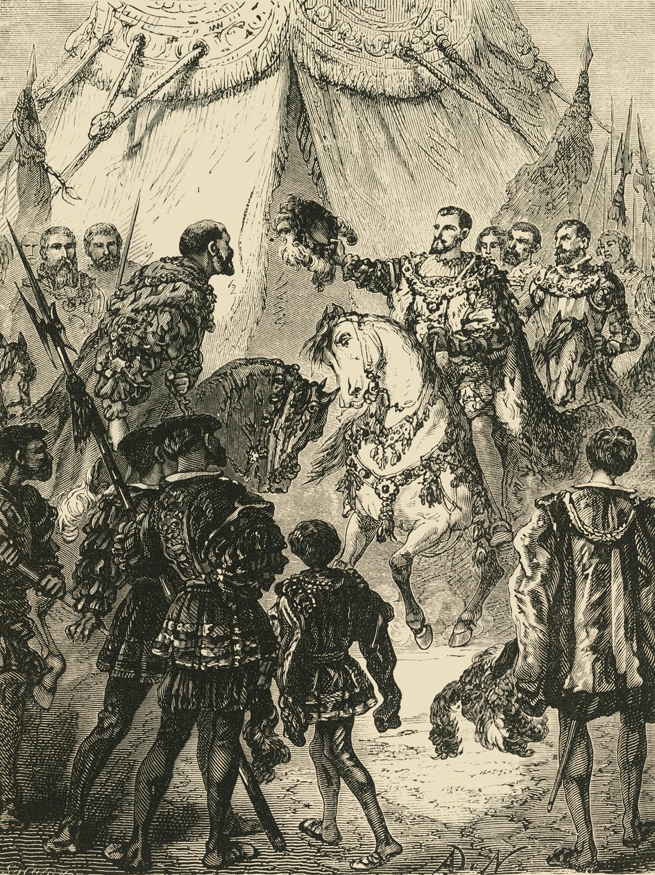 Das Feld des Goldenen Tuchs, 1520, 1890 von Unbekannt