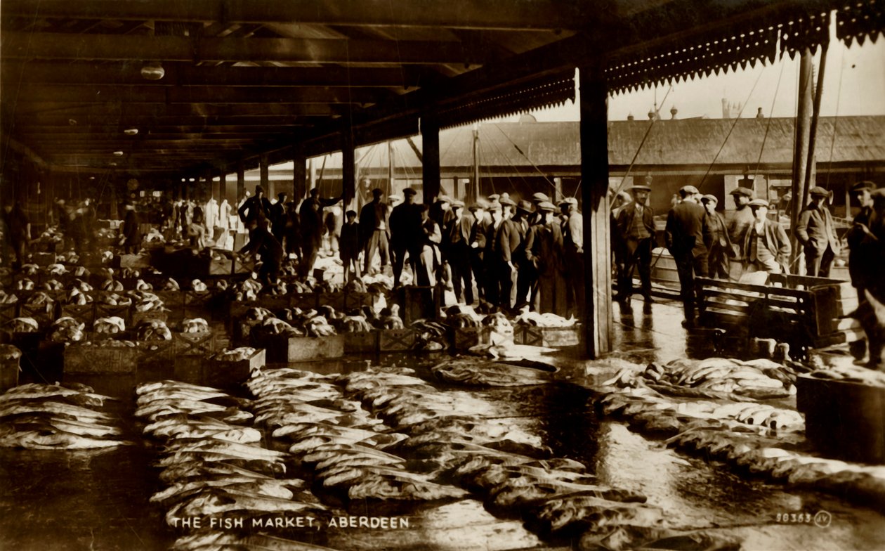 Der Fischmarkt, Aberdeen von Unbekannt