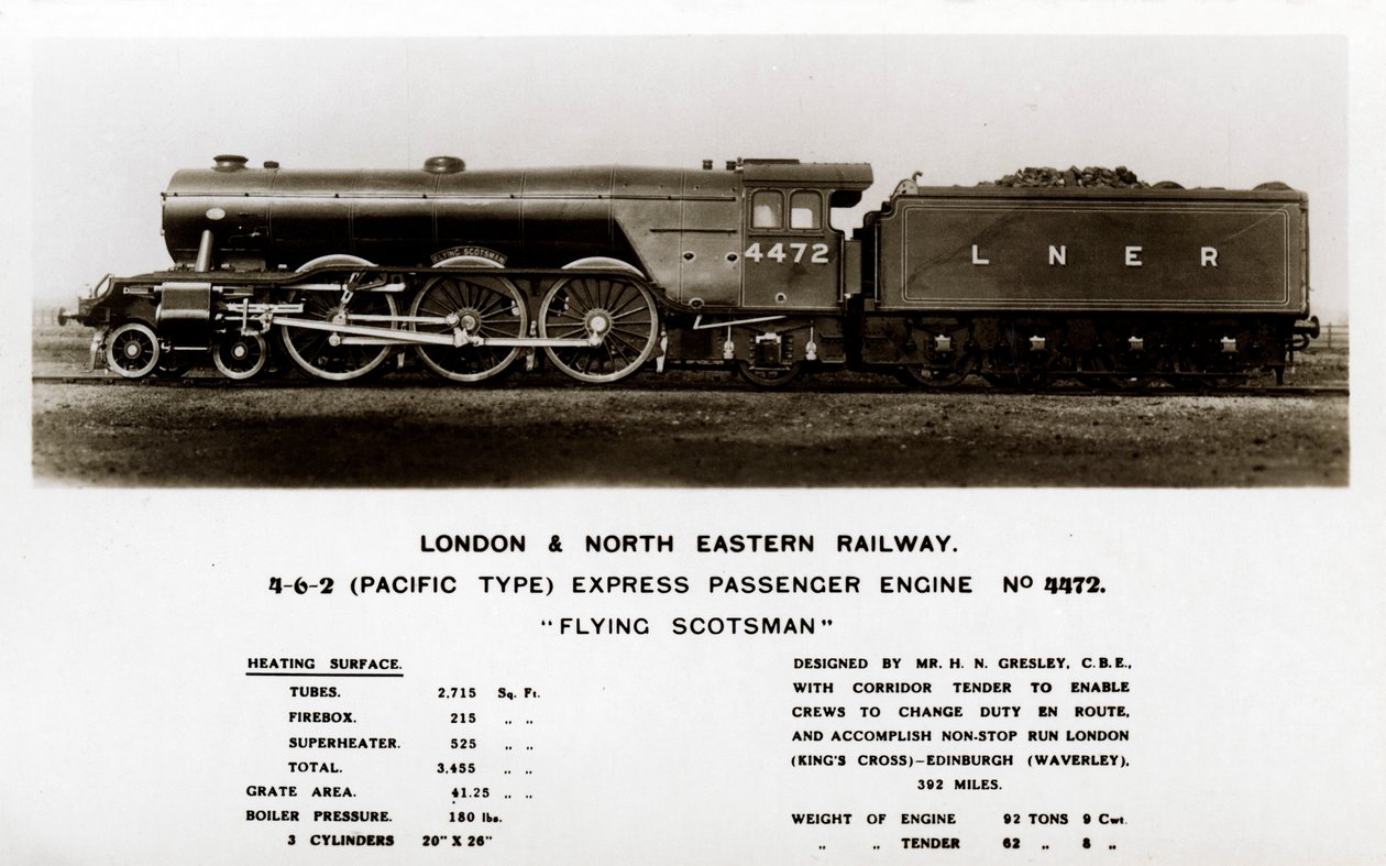 Die Dampflokomotive Flying Scotsman, 20. Jahrhundert von Unbekannt