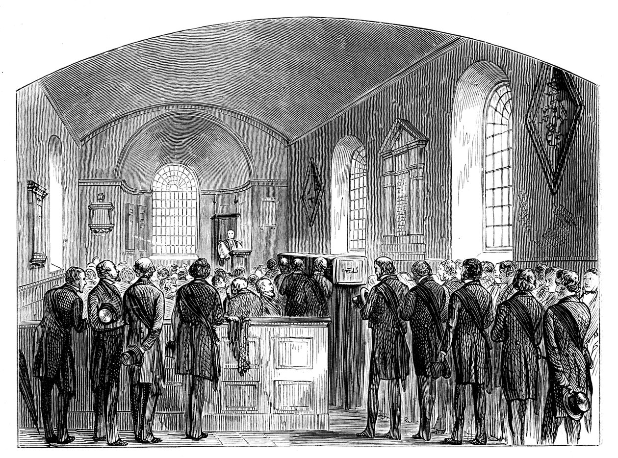 Das Begräbnis von Sir Robert Peel, Staffordshire von Unbekannt