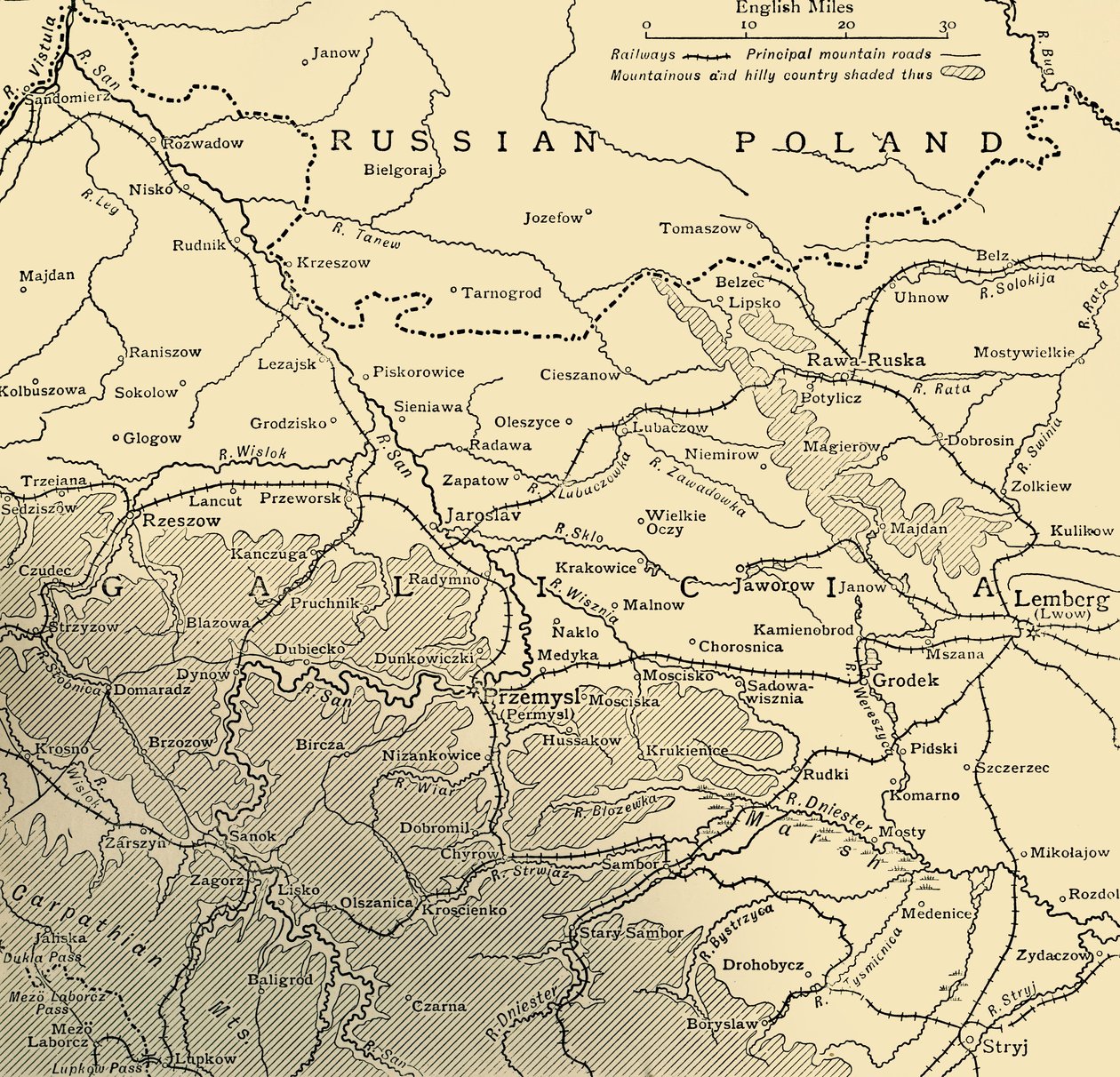 Die galizische Kampagne, Erster Weltkrieg, ca. 1915, ca. 1920 von Unbekannt