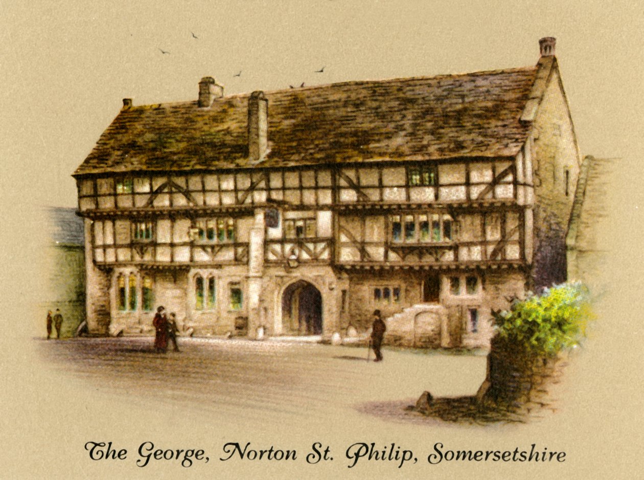 The George, Norton St. Philip, Somerset, 1936 von Unbekannt