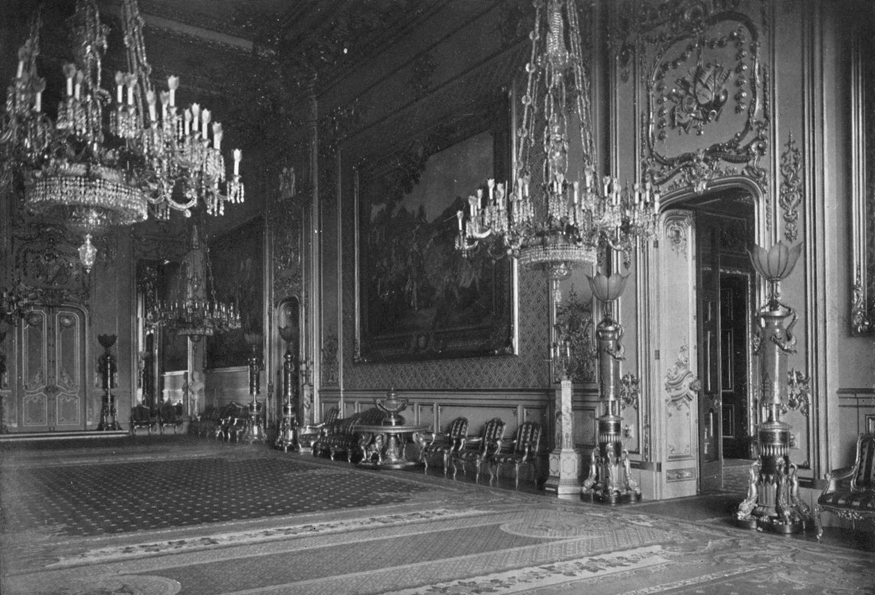 Der große Empfangsraum, Windsor Castle, 1912, 1939 von Unbekannt