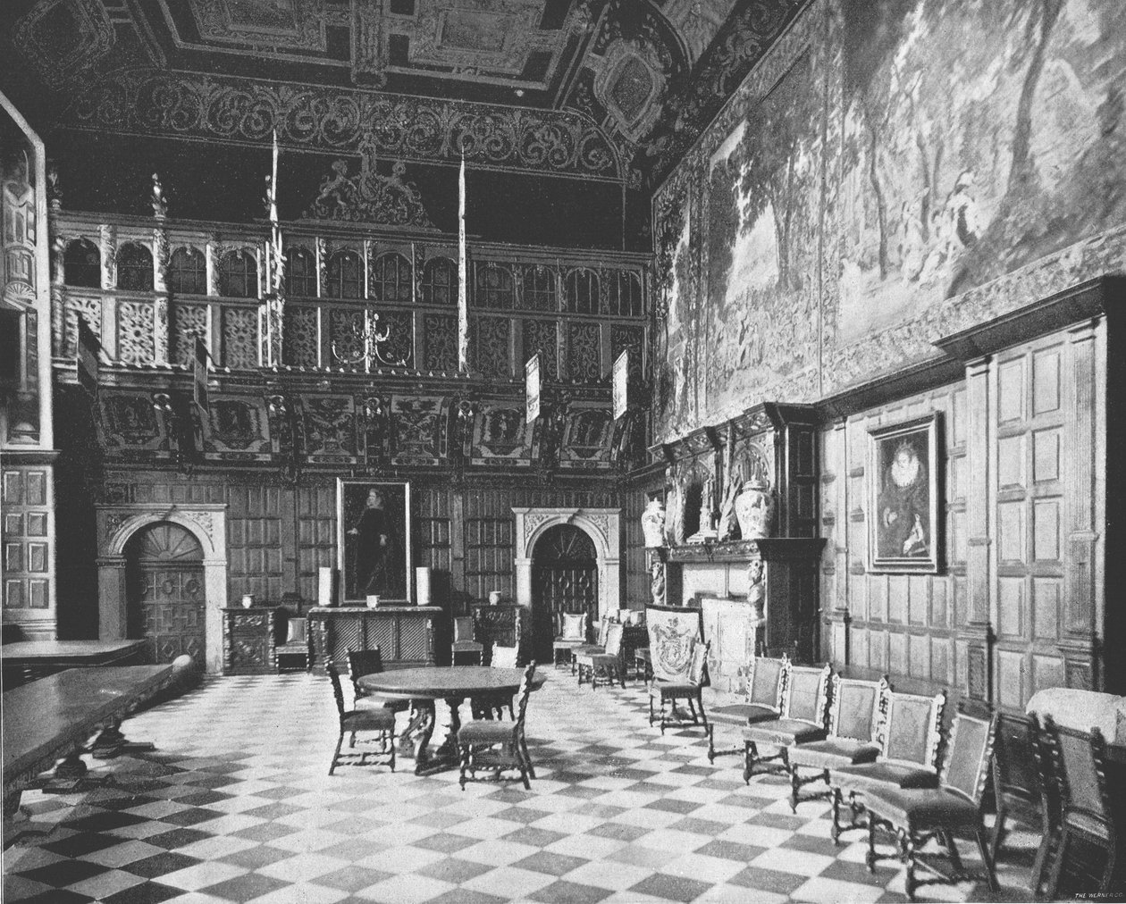 Die Große Halle, Hatfield House, Hatfield, Hertfordshire, 1894 von Unbekannt