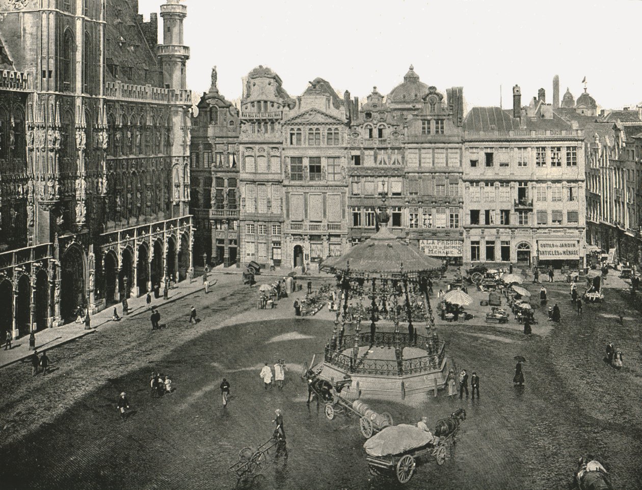 Das Hôtel de Ville, Brüssel, Belgien, 1895 von Unbekannt