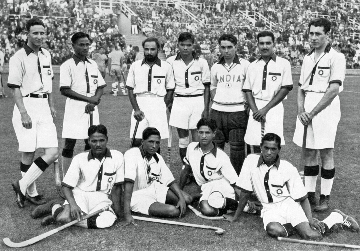 Das indische Hockeyteam, Goldmedaillengewinner, Olympische Spiele Berlin von Unbekannt