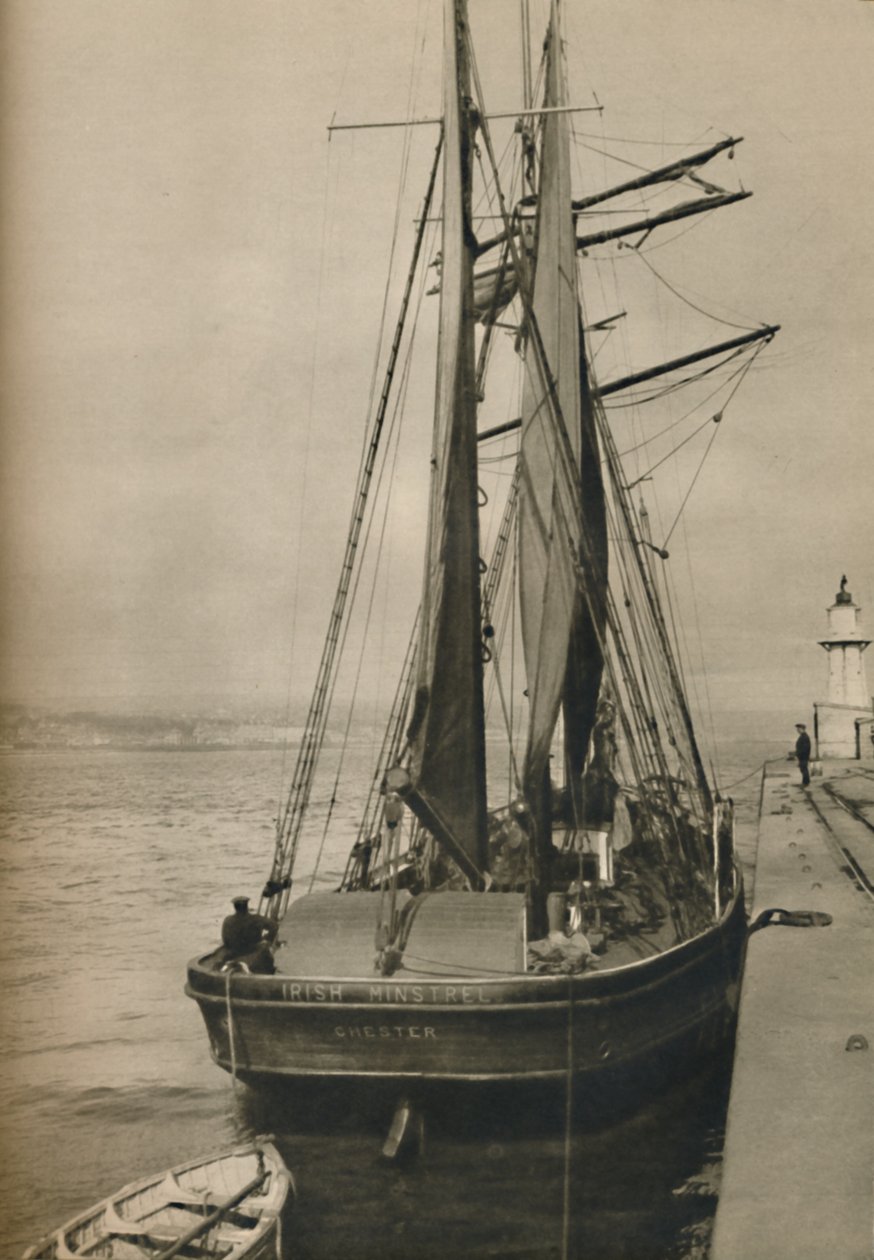 Der irische Minnesänger, ein hölzerner Dreimastschoner, 1937 von Unbekannt