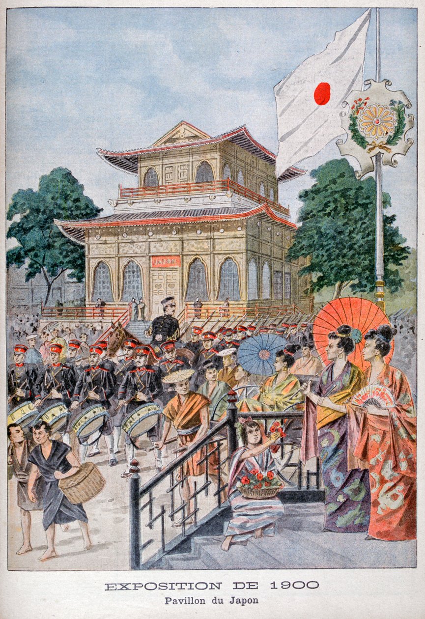 Der japanische Pavillon auf der Weltausstellung 1900, Paris, 1900 von Unbekannt