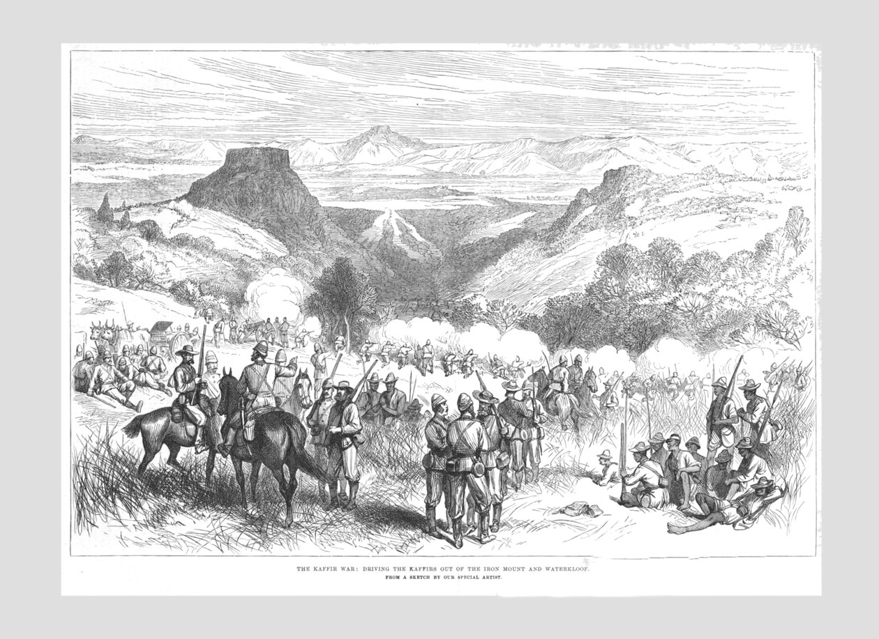 Der Kaffir-Krieg - Die Kaffirs aus dem Eisenberg und Waterkloof vertreiben, 1878 von Unbekannt