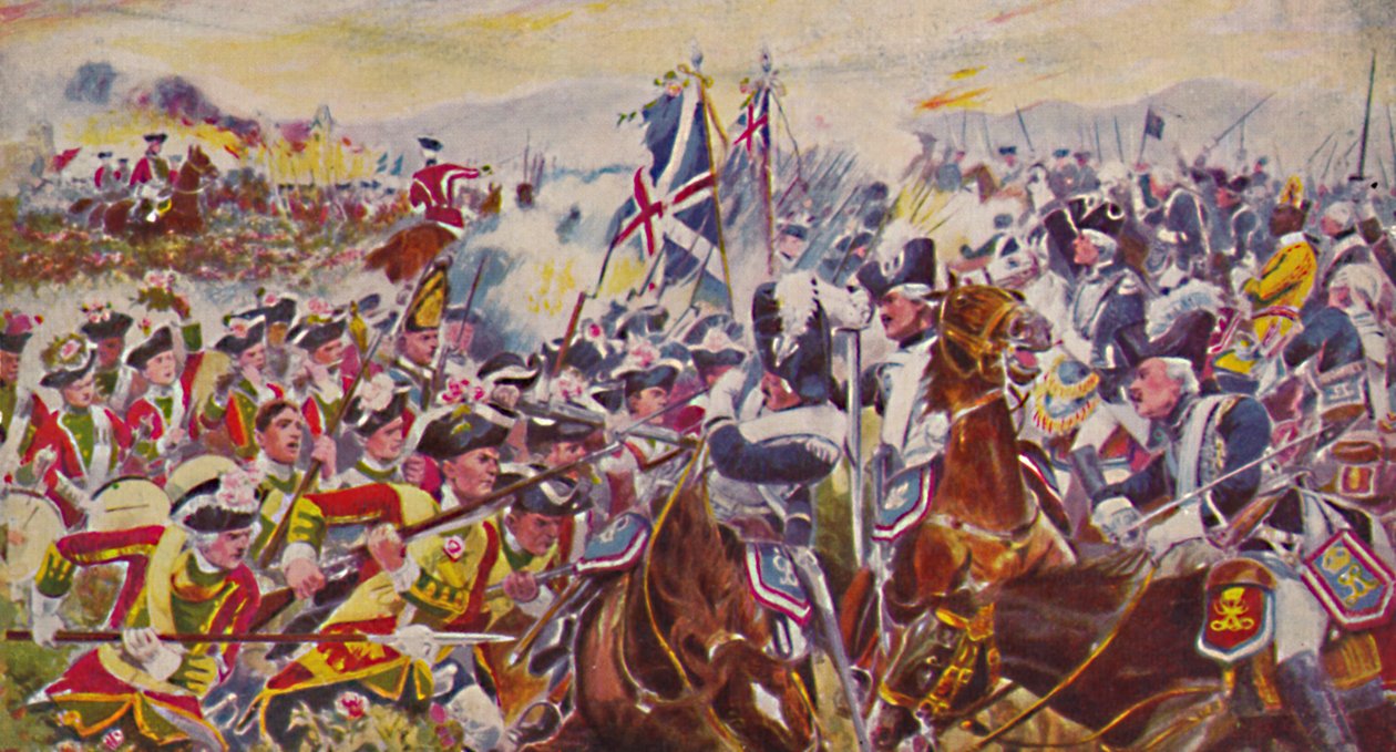 The Kings Own Yorkshire Light Infantry. Die Schlacht in den Rosenfeldern bei Minden, 1759, 1939 von Unbekannt