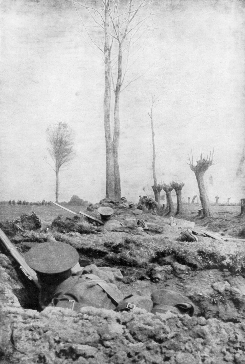 Das Königsregiment Liverpool, Zweite Schlacht von Ypern, Belgien, 22. April-25. Mai 1915 von Unbekannt