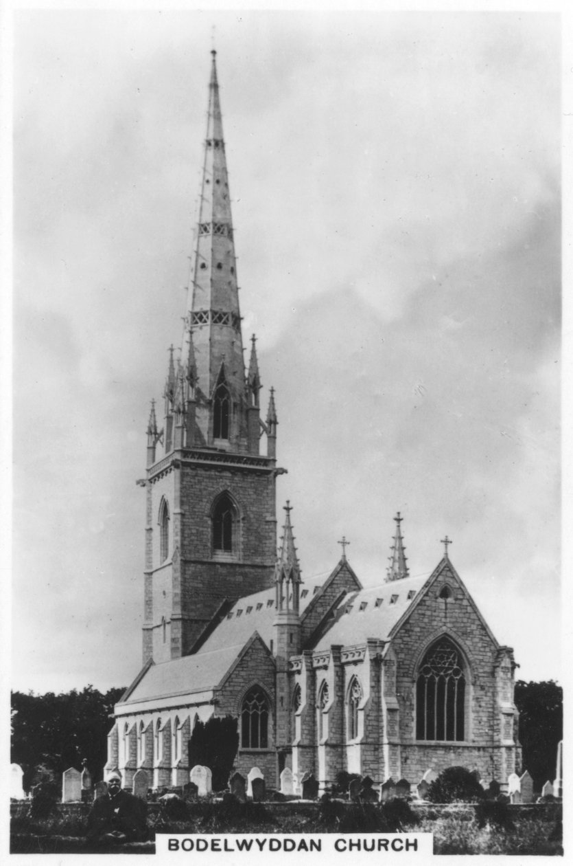Die Marmorkirche St. Margarets Kirche, Bodelwyddan, Nordwales, 1936 von Unbekannt