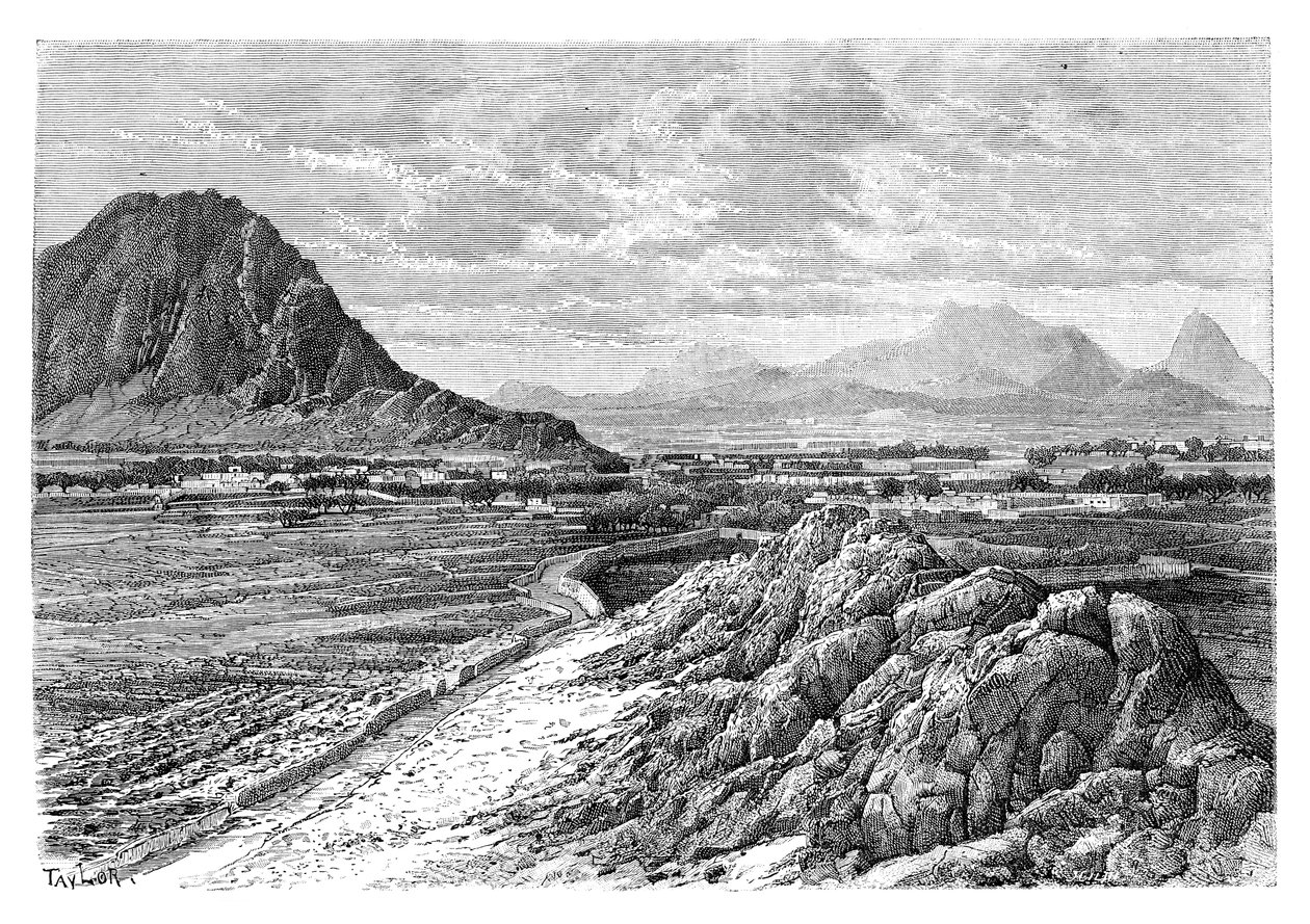 Der Marsha-Pass, nördlich von Kandahar, Afghanistan, 1895 von Unbekannt