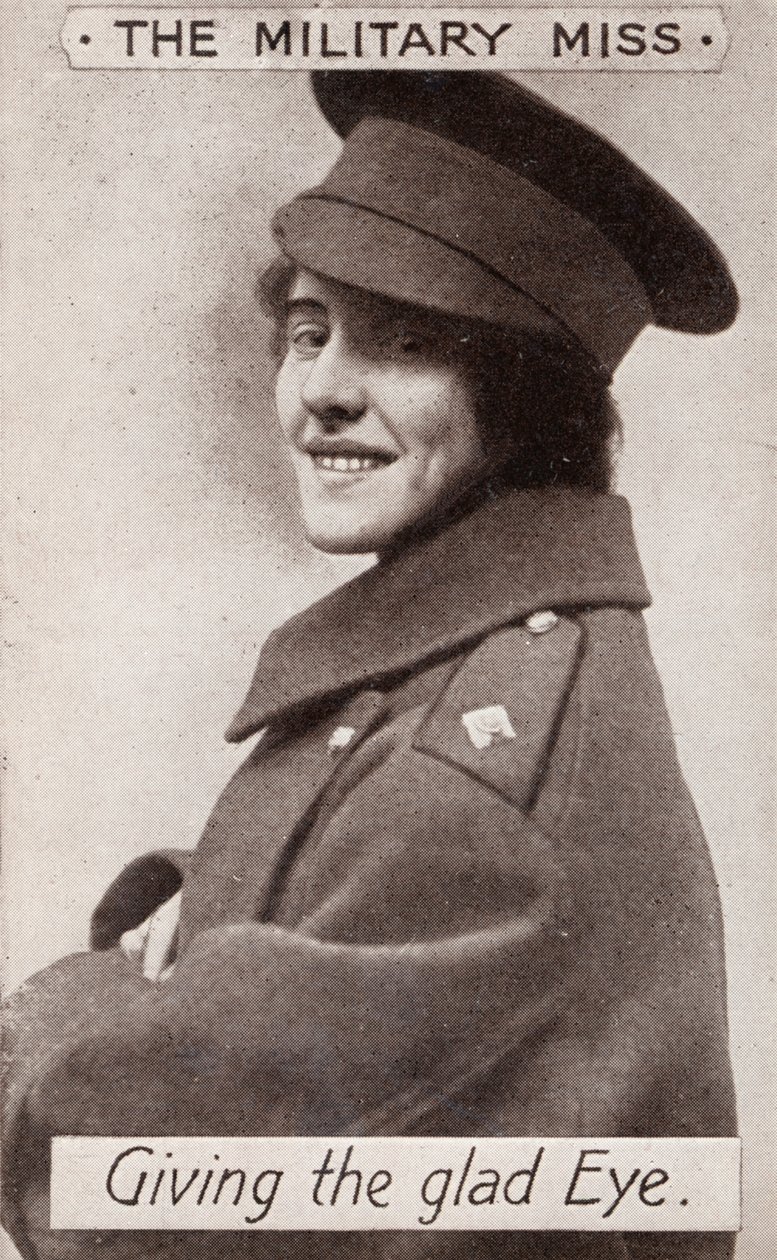 Die Militärdame - Ein verführerischer Blick, ca. 1914 von Unbekannt