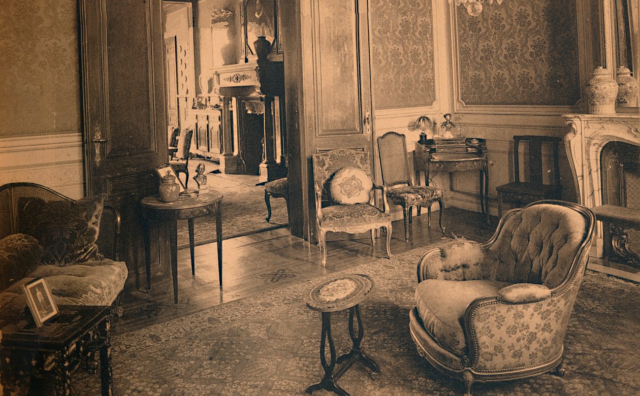 Das Büro des Ministers in der kubanischen Botschaft in Brüssel, Belgien, 1927 von Unbekannt