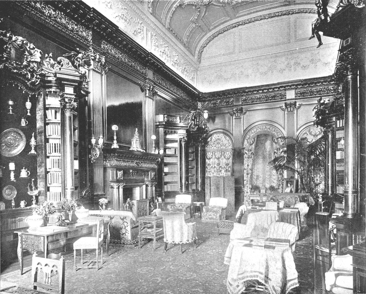 Der Morgenraum im Tring Park Mansion, Hertfordshire, 1894 von Unbekannt