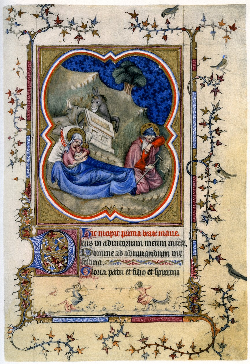 Die Geburt Christi, aus einem Stundenbuch und Messbuch von Unbekannt