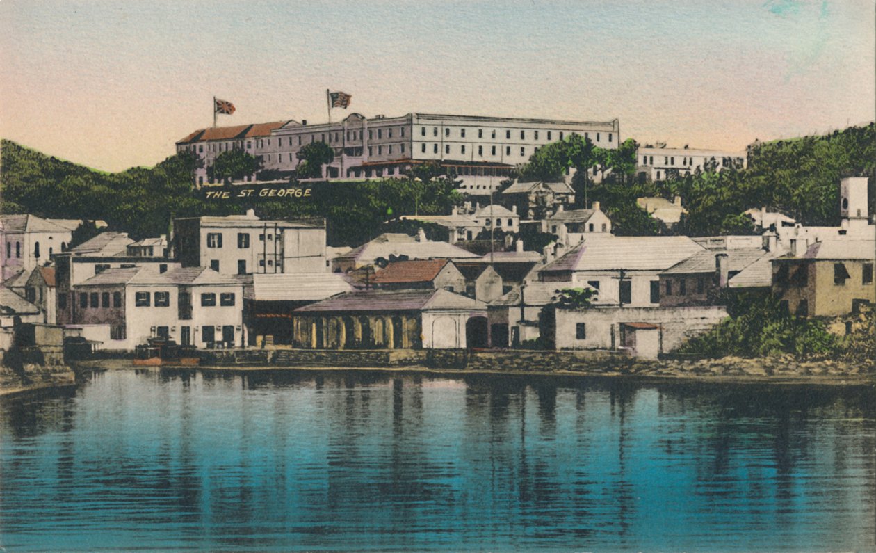 Das neue St. George Hotel, St. Georges, Bermuda von Unbekannt