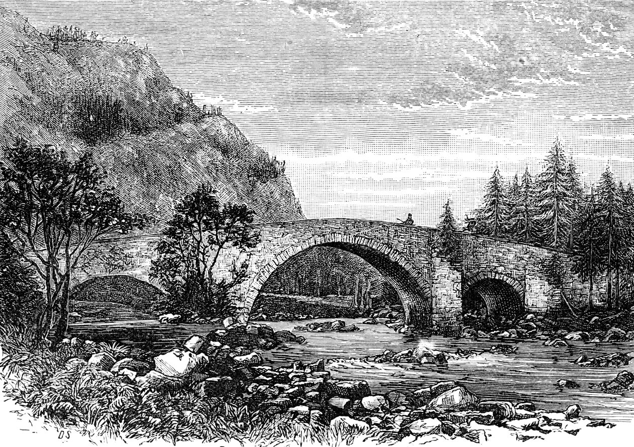 Die Alte Brücke, Invercauld, Schottland, 1900 von Unbekannt