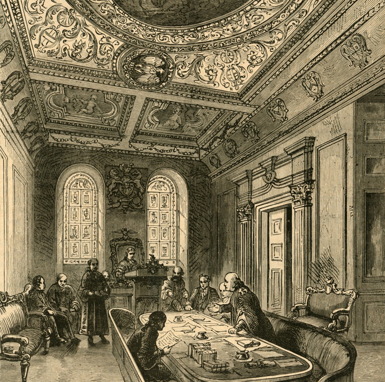 Der alte Aldermännerhof, Guildhall, 1897 von Unbekannt