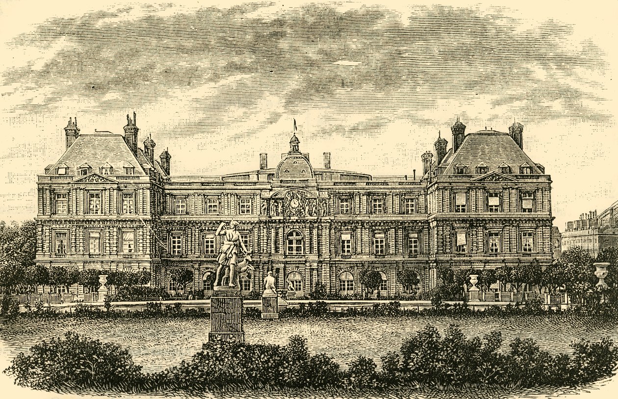 Der Palais De Luxembourg, Paris, 1890 von Unbekannt
